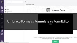 Umbraco Forms vs Formulate vs FormEditor [upl. by Waverley]