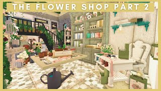 THE FLOWER SHOP  BLOXBURG SPRING SPEED BUILD TOUR PART 2 INTERIOR ROBLOX [upl. by Davy]