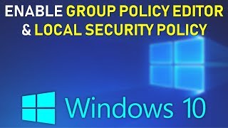 How to Enable GPEDITMSC on Windows 10 HOME 2021 Tutorial [upl. by Amaral83]