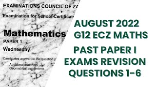 2022 GCE MATHEMATICS P1 SOLUTIONS Part 1 [upl. by Yetty]