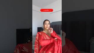 Happy karvachauth ladies ♥️😌♥️ karvachauth makeup hairstyle hairhack hacks makeuphacks [upl. by Ellenuahs]