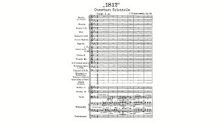 Tchaikovsky 1812 Overture Op 49 with Score [upl. by Haney712]