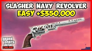 GTA 5 ONLINE  EASY 350000 BEGINNER  SLASHER NAVY REVOLVER [upl. by Olyhs]