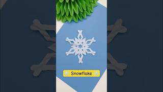 DIY Snowflake ❄️ How to Make Snowflake Out of Cupcake liners  Cutting Paper Snowflakes❄️ shorts [upl. by Katharyn]