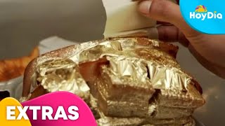 Chicharrón bañado en oro un platillo con sabor dorado  Hoy Día  Telemundo [upl. by Thorman]