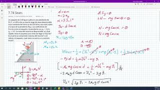 Trabajo y Energías Problema 74 cap 7 Física Universitaria Sears 11va Ed [upl. by Asilaj]