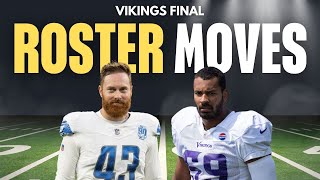 Vikings Final Roster Moves Before Jaguars Game [upl. by Hazrit]