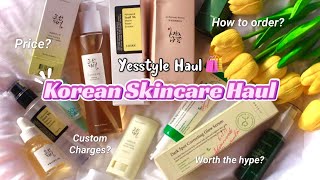 Korean Skincare Haul  Yesstyle Haul📦✨ [upl. by Aeneus]