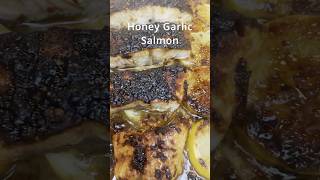 How to make Dinner in 15 minutes HoneyGarlic Glazed Salmon shorts [upl. by Coats]