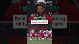 Kyler Murrays Surprising Take on Quincy Williams Hit NFL Shorts Media Cardinals Foryou [upl. by Aitnis]