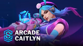 Arcade Caitlyn Wild Rift Skin Spotlight [upl. by Sinnaoi]