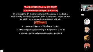 OVERCOMING Portrait 3 Rev 1316 Pt 1 Blasphemies of the Sea Beast 1132024 by Bernard Lee [upl. by Akilegna]