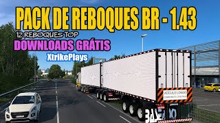 PACK DE REBOQUES BRASILEIRO143 Ets2 mod  XTRIKE [upl. by Sedgewake]