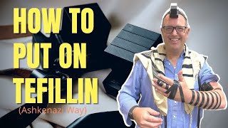 How to Put On Tefillin Ashkenazi way  Tefillin [upl. by Uol256]