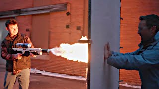 Flamethrower vs Aerogel [upl. by Harbison108]