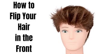 How to Flip your Hair Up in the Front  TheSalonGuy [upl. by Ardnaeed]