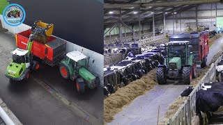 Feeding Dairy Cows With A Claas Torion 738T And Schuitemaker Feedingwagon [upl. by Hatcher989]