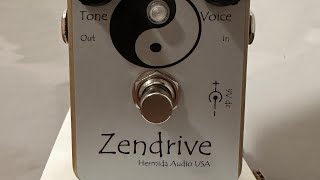 Hermida Zendrive II Gold Overdrive Boost Distortion guitar pedal by Lovepedal [upl. by Holmun799]