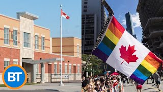 DufferinPeel Catholic School Board votes against raising Pride flags [upl. by Yelekreb751]