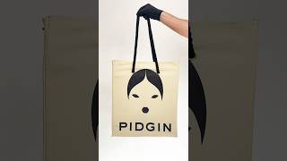 I designed a Tote Bag 🖤 Available in my youtubestore totebag pidgin [upl. by Mloclam]