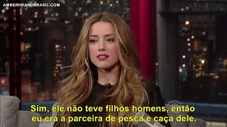 Amber Heard no David Letterman LEGENDADO PTBR [upl. by Tremain600]