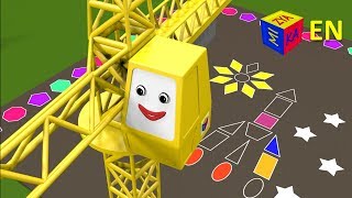 Shapes for kids preschoolers and grade 1 Learn about 2D Shapes with ChooChoo Train  part 2 [upl. by Anemolif591]