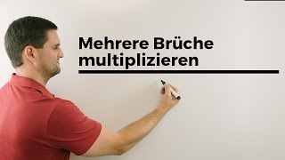 Mehrere Brüche multiplizieren Bruchrechnung  Mathe by Daniel Jung [upl. by Nednil885]