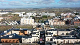 La ville de Cergy Cergy st Christophe  Pontoise en vues aériennes 2021 [upl. by Moulden]