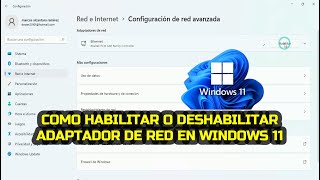 Cómo habilitar o deshabilitar adaptador de red en Windows 11 [upl. by Enois]