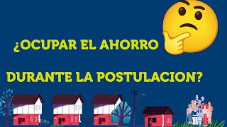 Serviu en 1 Minuto ¿Puedes sacar tus ahorros de la cuenta de vivienda si estas postulando [upl. by Eilatan]