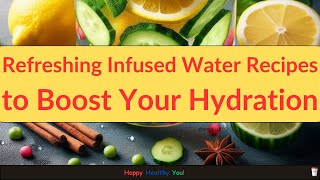 Refreshing Infused Water Recipes To Boost Your Hydration [upl. by Brookner]