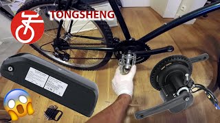 DIY First Time with Tongsheng TSDZ2 middrive motor eBike Kit on an old mountainbike [upl. by Eiznikam]