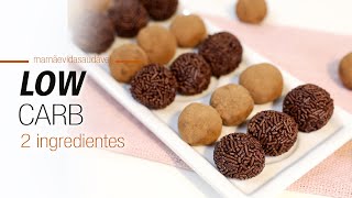 BRIGADEIRO 2 INGREDIENTES LOW CARB  fácil e delicioso [upl. by Eelidnarb548]