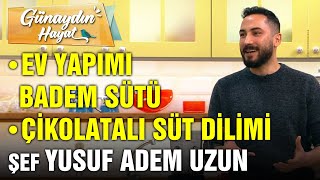 Ev Yapımı Badem Sütü Tarifi  Çikolatalı Süt Dilimi Tarifi  Şef Yusuf Adem Uzun Glutensiz Tarifler [upl. by Emse828]