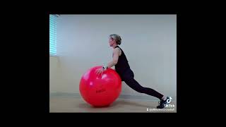 Lunge  Hamstring Mobility Move with your Ultimate Exercise Ball [upl. by Flodnar]