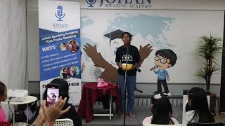 Aisyy l Kids Informative Speech l Johan Speaking Academy I Kids Public Speaking I Speaker Warrior [upl. by Ellette]