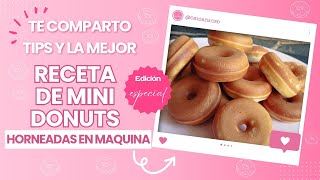 MINI DONITAS DONUTS DONAS🍩 Súper fácil para EMPRENDER✨ en máquina eléctrica [upl. by Alidis]