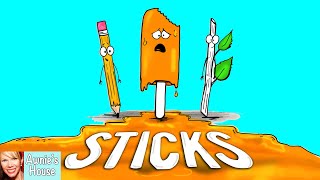 ☀️ Kids Book Read Aloud STICKS by Diane Alber [upl. by Slohcin557]