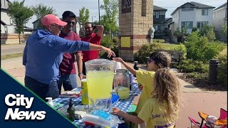 Lemonade Stand Day supporting Stollery Hospital’s Simulation Program [upl. by Oigimer]