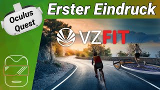 Oculus Quest 2 deutsch VZFit VR mit Bike  Sensor Erster Eindruck  Oculus Quest 2 Games deutsch [upl. by Heinrich]