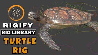 Rigify  Rig Library Tutorial  Create Turtle Rig  Blender Rigify Animal Rig [upl. by Adamsun]