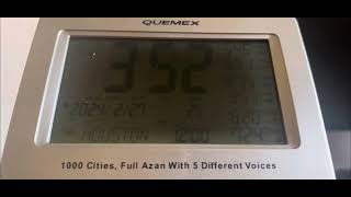 Call to Prayer QUEMEX Alarm Clock with Azan Sound [upl. by Warram]