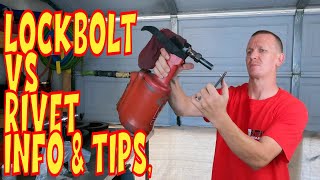 ⫷ Huck Lock Bolt vs Rivet Lock Bolt Magna Lock Air Rivet Rivet Gun ⫸ [upl. by Airec]