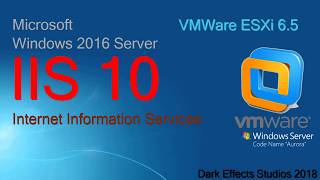 Windows 2016 Server Install DNS and IIS through VMWare ESXi 6 5 [upl. by Norel]