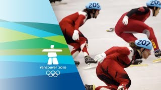 Mens 5000M Relay Short Track Speed Skating Final  Vancouver 2010 Winter Olympic Games [upl. by Elbring503]