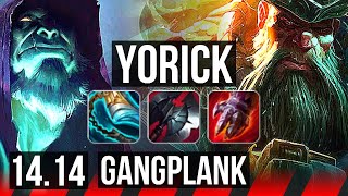 YORICK vs GANGPLANK TOP  6k comeback 1300 games  EUW Master  1414 [upl. by Sethrida]