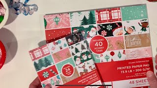 New🎄Journals  JOANN Haul Christmas Scrapbook Paper Mini Card kits amp More 🎄😍🎅🏼 [upl. by Elfont343]