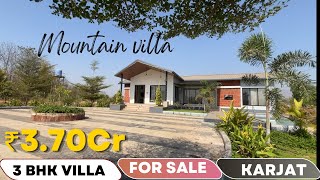 3BHK Villa For Sale In Karjat  67 Guntha  Mountain View with Mango trees 370Cr Sold out [upl. by Irrab235]