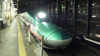 JR東北・秋田新幹線 盛岡駅にてAt Morioka Station on the JR Tohoku and Akita Shinkansen [upl. by Nediarb]