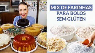 MIX DE FARINHAS SEM GLÚTEN PARA BOLO [upl. by Trofmoc]